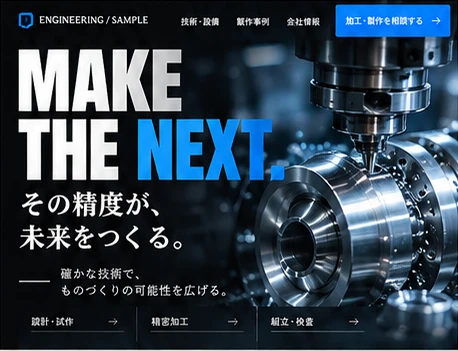 製造業・BtoBのHPデザイン案